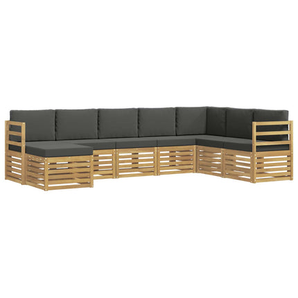 Utomhussoffset 8 pcs Vit och antracit 304 x 185,5 x 73 cm