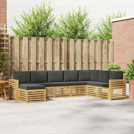 Utomhussoffset 8 pcs Vit och antracit 310 x 191,5 x 73 cm