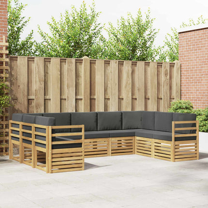 Sektionsoffgrupp 9 pcs Vit och antracit 304 x 185,5 x 73 cm