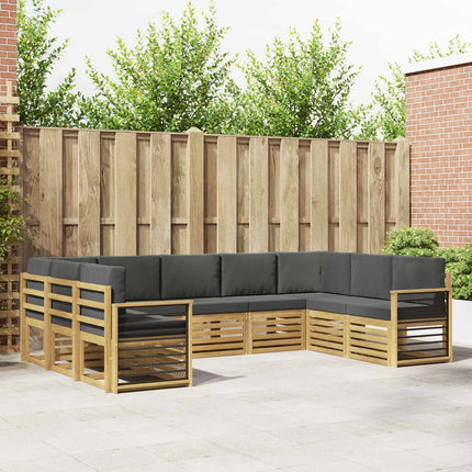 Sektionsoffgrupp 9 pcs Vit och antracit 304 x 187,5 x 73 cm