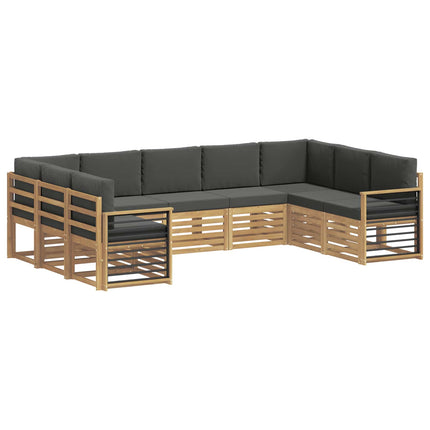 Sektionsoffgrupp 9 pcs Vit och antracit 304 x 187,5 x 73 cm