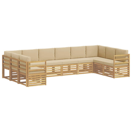 Sektionsoffgrupp 10 pcs Vit och Beige 363 x 185,5 x 73 cm