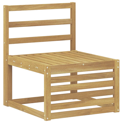 Utomhussoffset 10 pcs Vit 363 x 187,5 x 73 cm Massivt Akaciaträ