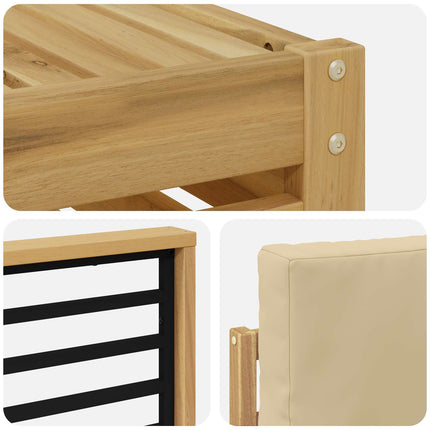 Sektionsoffgrupp 10 pcs Vit och Beige 363 x 187,5 x 73 cm