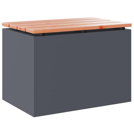 Trädgårdsbänk 1-Antal sittplatser 60 x 40 x 43 cm Stål Antracit