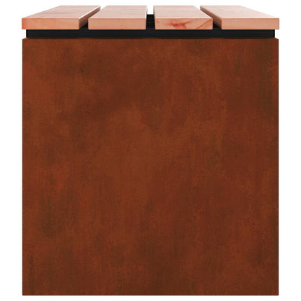 Trädgårdsbänk Rostig 100 x 40 x 43 cm cortenstål