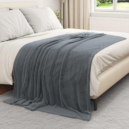 Kastfilt Mörkgrå 150 x 200 cm Fleece