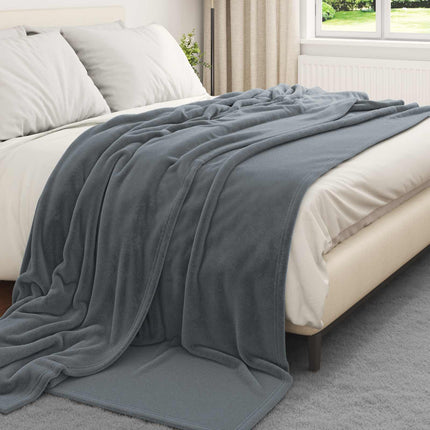 Kastfilt Mörkgrå 240 x 270 cm Fleece