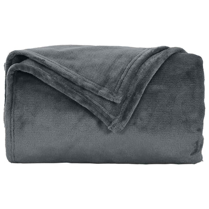 Kastfilt Mörkgrå 240 x 270 cm Fleece