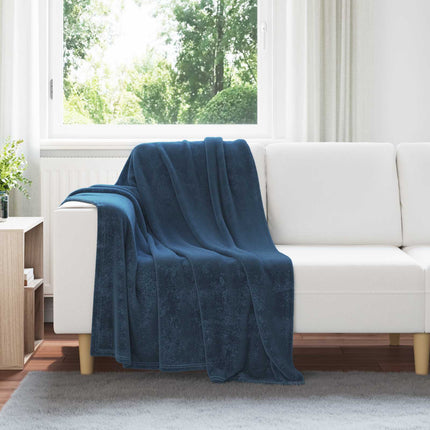 Kastfilt Mörkblå 130 x 150 cm Fleece