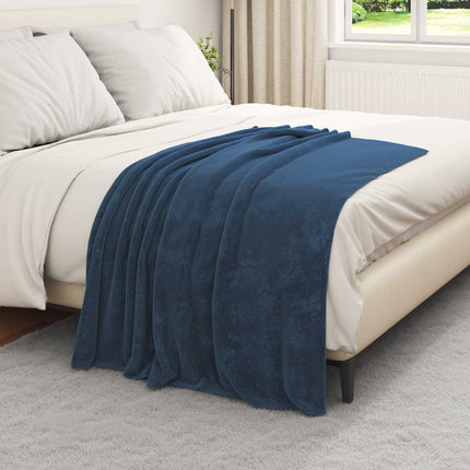 Kastfilt Mörkblå 130 x 150 cm Fleece