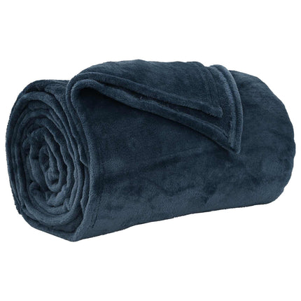 Kastfilt Mörkblå 220 x 240 cm Fleece