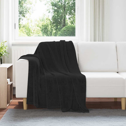 Kastfilt Svart 130 x 150 cm Fleece