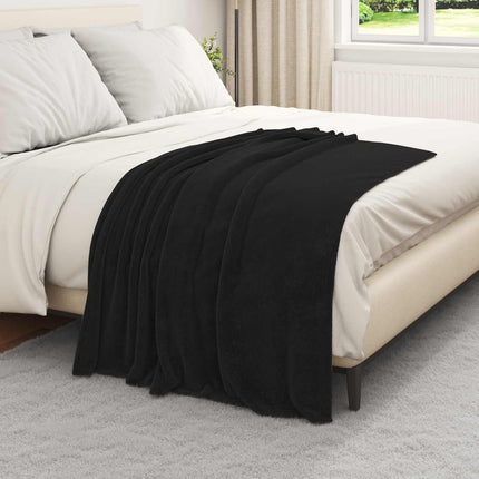Kastfilt Svart 130 x 150 cm Fleece