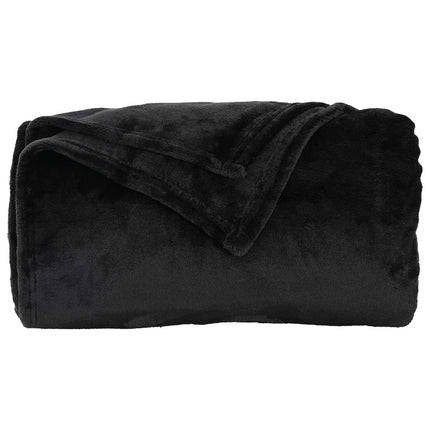 Kastfilt Svart 130 x 150 cm Fleece