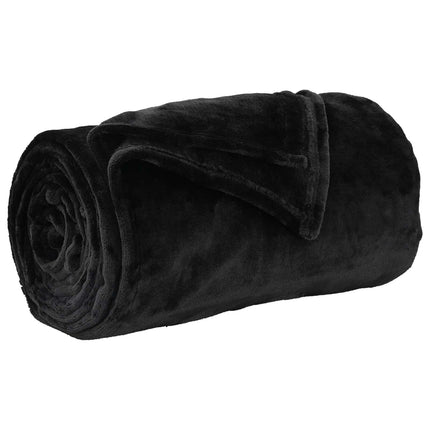 Kastfilt Svart 220 x 240 cm Fleece