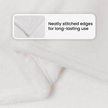 Kastfilt Vit 150 x 200 cm Fleece