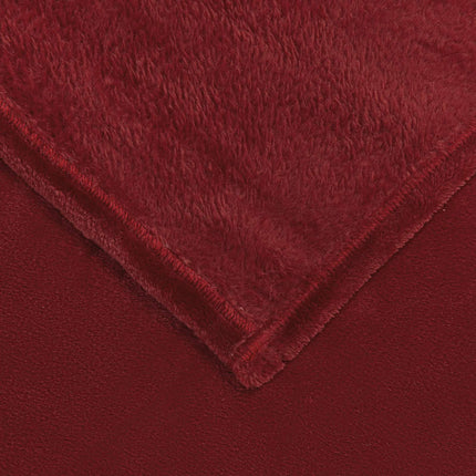 Kastfilt Bordeaux Röd 220 x 240 cm Fleece