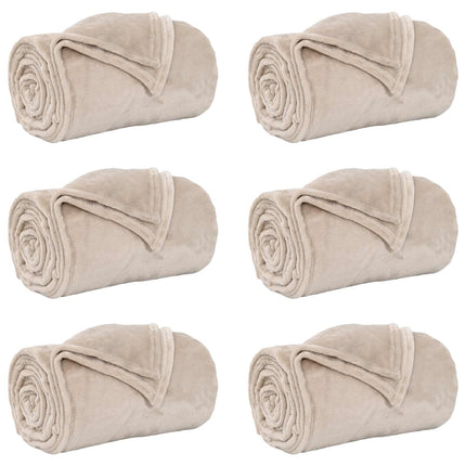 Filtar 6 st Beige 220 x 240 cm 8.23 Fleece