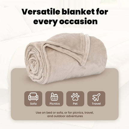 Filtar 6 st Beige 240 x 270 cm 9.93 Fleece
