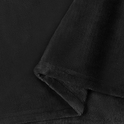 Filtar 6 pcs Svart 220 x 240 cm Fleece