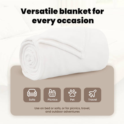 Filtar 6 st Vit 150 x 200 cm 4.68 Fleece