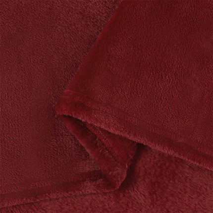 Filtar 6 pcs Bordeaux Röd 240 x 270 cm Fleece