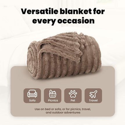 Kastfilt Kamel 240 x 220 cm Fleece