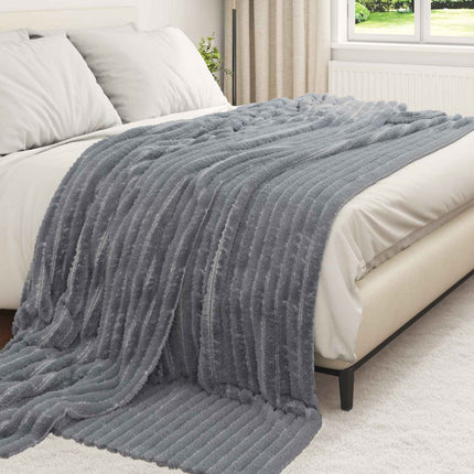Kastfilt Mörkgrå 270 x 240 cm Fleece
