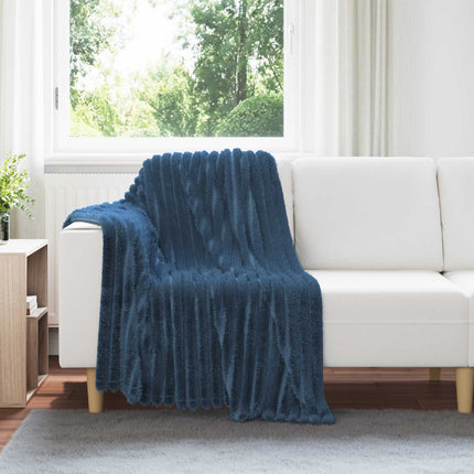 Kastfilt Mörkblå 150 x 130 cm Fleece