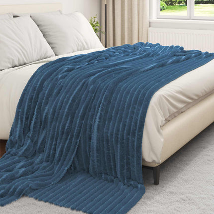 Kastfilt Mörkblå 270 x 240 cm Fleece