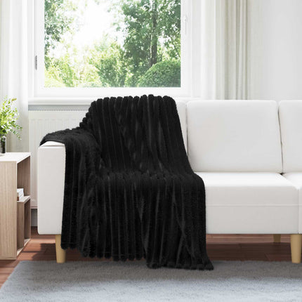 Kastfilt Svart 150 x 130 cm Fleece