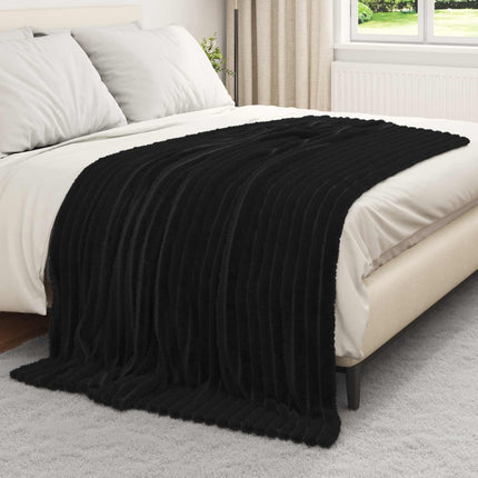 Kastfilt Svart 200 x 150 cm Fleece