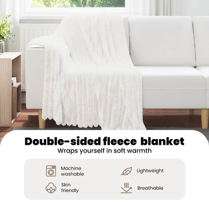 Kastfilt Vit 150 x 130 cm Fleece