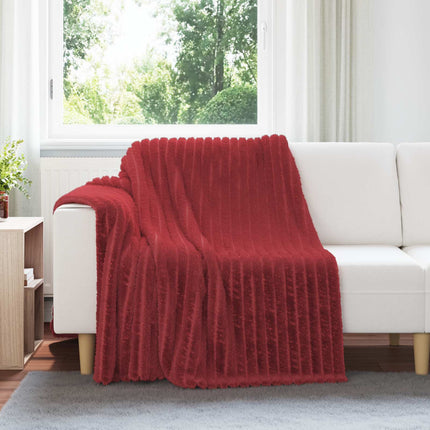 Kastfilt Bordeaux Röd 200 x 150 cm Fleece
