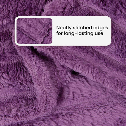 Kastfilt Lila 150 x 130 cm Fleece