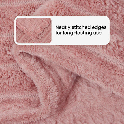 Kastfilt Rosa 270 x 240 cm Fleece