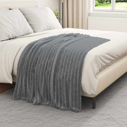 Filtar 6 pcs Mörkgrå 150 x 130 cm Fleece