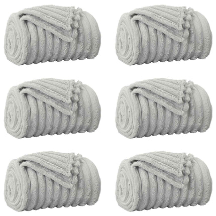 Filtar 6 st Grå 200 x 150 cm 4.75 Fleece