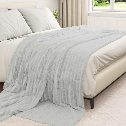 Filtar 6 pcs Grå 240 x 220 cm Fleece