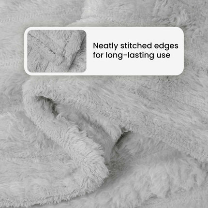 Filtar 6 st Grå 270 x 240 cm 10.72 Fleece