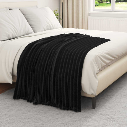 Filtar 6 pcs Svart 150 x 130 cm Fleece