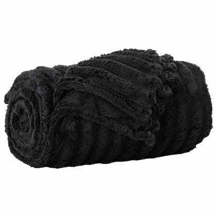 Filtar 6 pcs Svart 240 x 220 cm Fleece