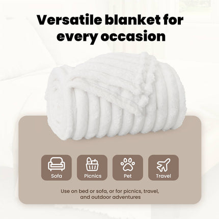 Filtar 6 st Vit 150 x 130 cm 2.85 Fleece