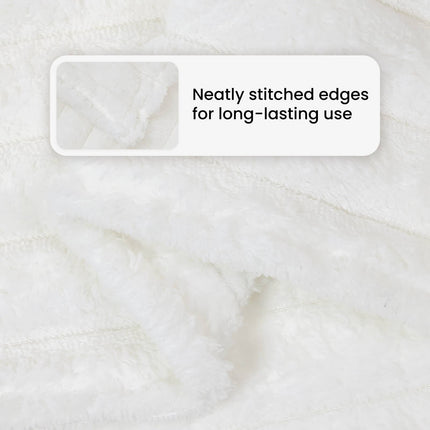 Filtar 6 st Vit 240 x 220 cm 8.76 Fleece