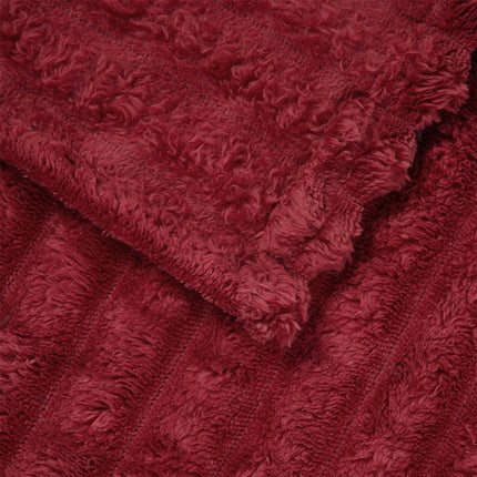 Filtar 6 pcs Bordeaux Röd 200 x 150 cm Fleece