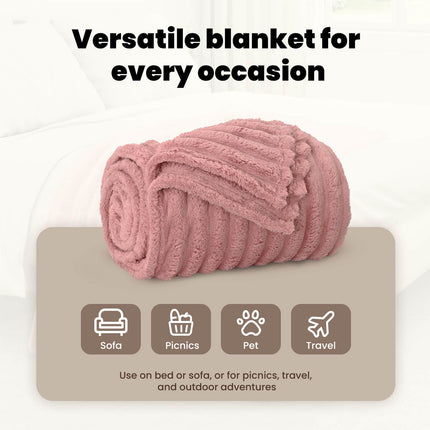 Filtar 6 st Rosa 240 x 220 cm 8.76 Fleece
