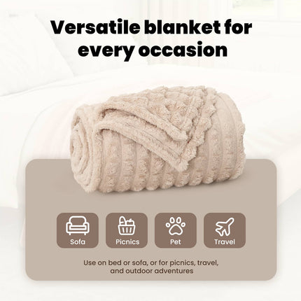 Kastfilt Beige 200 x 150 cm Fleece
