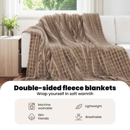Kastfilt Kamel 240 x 220 cm Fleece