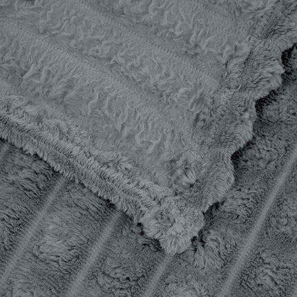 Kastfilt Mörkgrå 150 x 130 cm Fleece